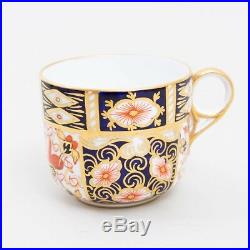Royal Crown Derby'Traditional Imari' China Set of 4 Flat Cups & Saucers 2451