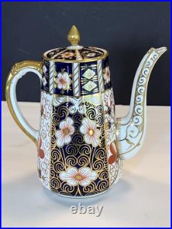 Royal Crown Derby Traditional Imari Coffee Pot With Lid