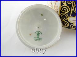 Royal Crown Derby Traditional Imari Coffee Pot with Lid Blue Panels Red Florals