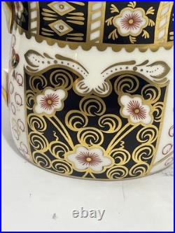 Royal Crown Derby Traditional Imari Coffee Pot with Lid, Creamer, Open Sugar Bowl