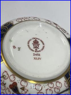 Royal Crown Derby Traditional Imari Coffee Pot with Lid, Creamer, Open Sugar Bowl