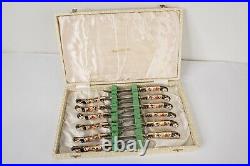 Royal Crown Derby Traditional Imari Knives and Forks in Box Set 6 DAMAGED