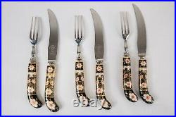 Royal Crown Derby Traditional Imari Knives and Forks in Box Set 6 DAMAGED