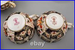 Royal Crown Derby Traditional Imari Mostly Tiffany Cup & Saucers Set of 5 READ