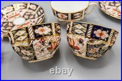Royal Crown Derby Traditional Imari Mostly Tiffany Cup & Saucers Set of 5 READ