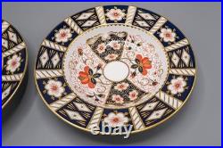 Royal Crown Derby Traditional Imari Rimmed Soup Bowl Pair 8 5/8