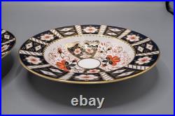Royal Crown Derby Traditional Imari Rimmed Soup Bowl Pair 8 5/8