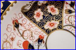 Royal Crown Derby Traditional Imari Rimmed Soup Bowl Pair 8 5/8