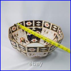 Royal Crown Derby Traditional Imari Salad Octagonal Bowl 27 cm