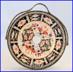 Royal Crown Derby Traditional Imari Silver Plated Basket Plate 6