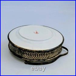 Royal Crown Derby Traditional Imari Silver Plated Basket Plate 6