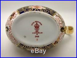 Royal Crown Derby Traditional Imari Sugar Bowl and Creamer with Lid 2451 English