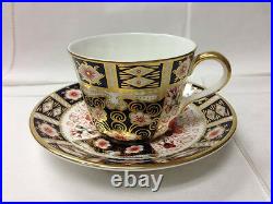 Royal Crown Derby Traditional Imari Teacup & Saucer 7 Oz. England