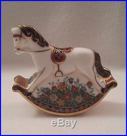 Royal Crown Derby Treasures of Childhood ROCKING HORSE Paperweight / Figurine