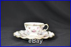 Royal Crown Derby Trio Royal Antoinette Cup Saucer Plate Bone China