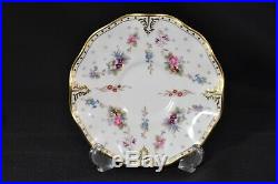 Royal Crown Derby Trio Royal Antoinette Cup Saucer Plate Bone China