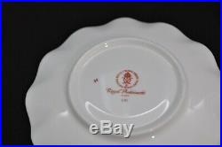 Royal Crown Derby Trio Royal Antoinette Cup Saucer Plate Bone China