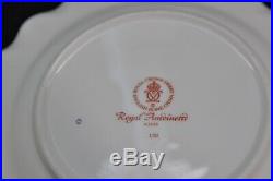 Royal Crown Derby Trio Royal Antoinette Cup Saucer Plate Bone China