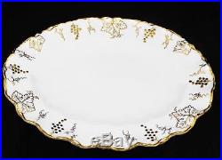 Royal Crown Derby VINE GOLD 10 Oval Compote Bone China A775 GREAT CONDITION