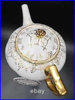 Royal Crown Derby VINE GOLD Teapot & Lid MINT Bone China