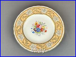 Royal Crown Derby VINE GOLDEN FAWN withFLORAL CENTER 10? Dinner Plate