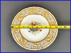 Royal Crown Derby VINE GOLDEN FAWN withFLORAL CENTER 10? Dinner Plate