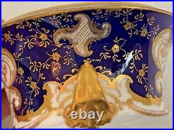 Royal Crown Derby Vase Cobalt Blue Background Vase LID Missing
