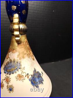 Royal Crown Derby Vase Hand Painted Colbalt & Gold Imari Colors 1891