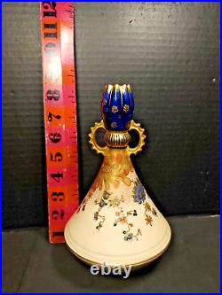 Royal Crown Derby Vase Hand Painted Colbalt & Gold Imari Colors 1891