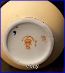 Royal Crown Derby Vase Hand Painted Colbalt & Gold Imari Colors 1891