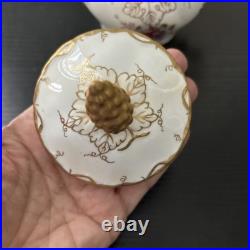 Royal Crown Derby Vine, Florals Sugar Bowl, 3 Tall with Lid