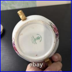 Royal Crown Derby Vine, Florals Sugar Bowl, 3 Tall with Lid