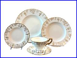 Royal Crown Derby Vine Gold Service for 4, 5 Pieces each 20 Total Pcs Vintage