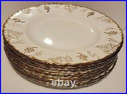 Royal Crown Derby Vine Gold Set Of 10 10 3/8'' W