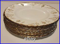 Royal Crown Derby Vine Gold Set Of 10 10 3/8'' W