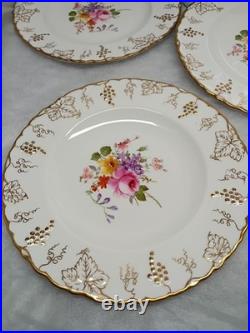 Royal Crown Derby Vine Pattern 6-8 1/4 in salad Plates (excellent condition)