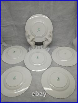 Royal Crown Derby Vine Pattern 6-8 1/4 in salad Plates (excellent condition)