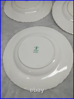 Royal Crown Derby Vine Pattern 6-8 1/4 in salad Plates (excellent condition)