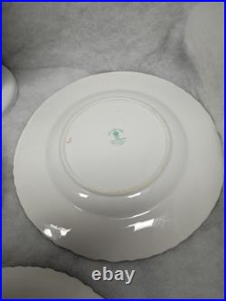 Royal Crown Derby Vine Pattern 6-8 1/4 in salad Plates (excellent condition)