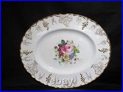 Royal Crown Derby Vine Posie Center Oval Platter 12 inch Bone China England