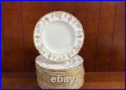 Royal Crown Derby Vine bone china dinner, set of 16, excellent