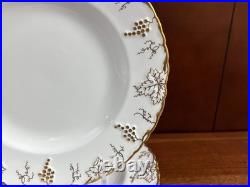 Royal Crown Derby Vine bone china dinner, set of 16, excellent