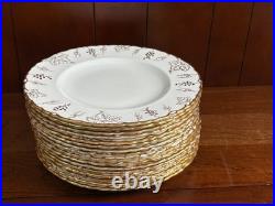 Royal Crown Derby Vine bone china dinner set of 16, excellent