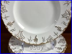 Royal Crown Derby Vine bone china dinner, set of 16, excellent