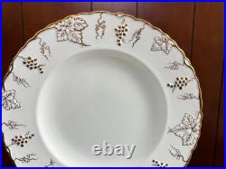 Royal Crown Derby Vine bone china dinner set of 16, excellent