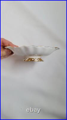 Royal Crown Derby Vintage Bone China Imari Twin Handle Footed Dish/ Comport