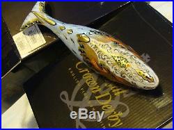 Royal Crown Derby WHALE Paperweight gold stopper, With its Box