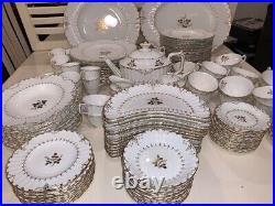 Royal Crown Derby Wentworth China Set 148 Pieces 1947-49 Vintage. E36