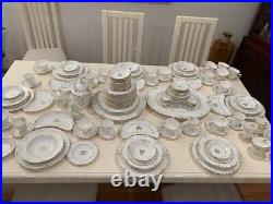 Royal Crown Derby Wentworth China Set 148 Pieces 1947-49 Vintage. E36