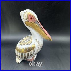 Royal Crown Derby White Pelican Fine Bone China Paperweight Limited Ed. 897/5000
